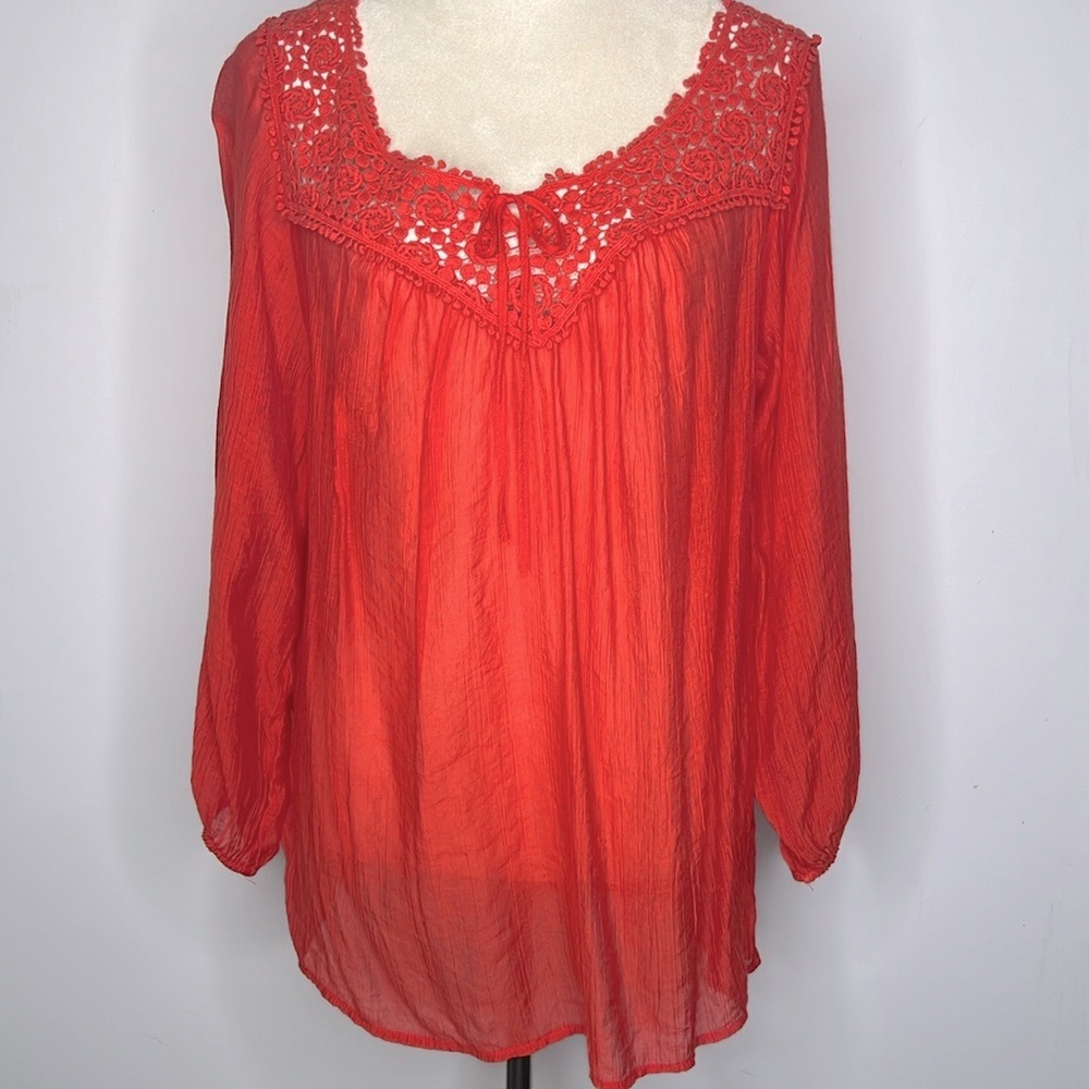 GRAND & GREENE SHEER BLOUSE
